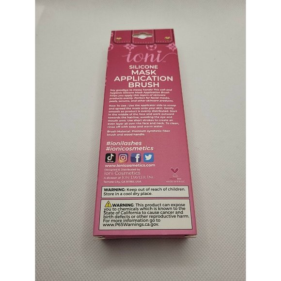 (Bundle 3/$20) Ioni Silicone Mask Application Brush With Makeup brush cleaner - Picture 5 of 6